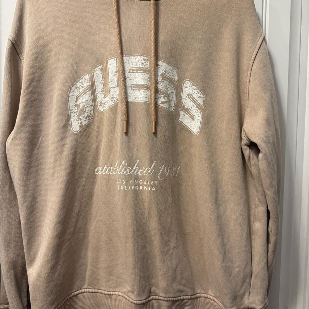 Guess Beige Sweatshirt with Logo
